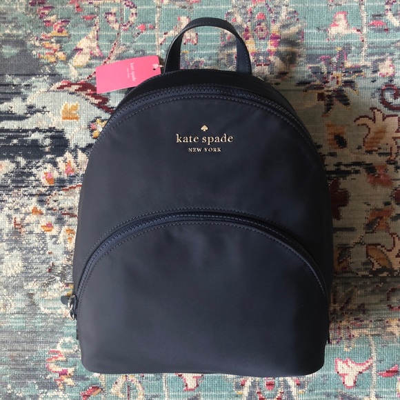 Kate Spade Medium Backpack Navy Blue - Picture 1 of 3